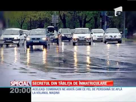 Numerologie: Secretul din tăbliţă de înmatriculare