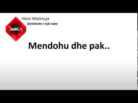 Hersi Matmuja - Zemërimi i një nate (Lyric video)