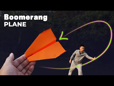 How to make your paper airplane work like a boomerang. Paper plane king