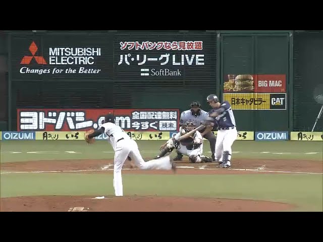 【2回裏】ライオンズ・炭谷タイムリー2ベース!! 緩いカーブを大きく振りぬいた!! 2015/7/5 L-M