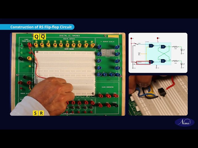 Verify the truth tables of flip - flop ICs (RVerify the truth tables of flip - flop ICs (RS,D,T,JK,MSJk) LEDs- part -1