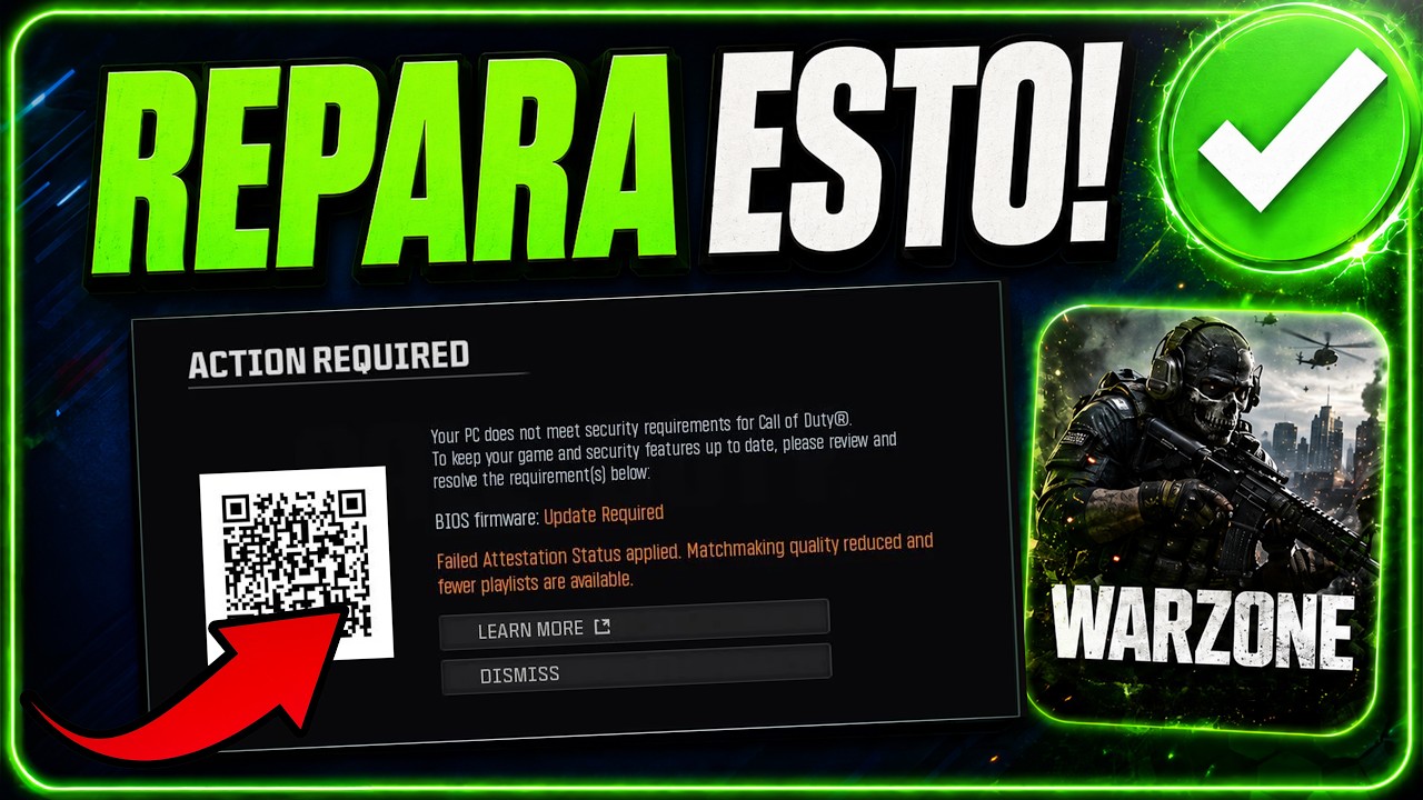 Call of Duty Warzone 🎮 | SOLUCIÓN: BIOS Firmware Update Required / Actualización de BIOS Requerida