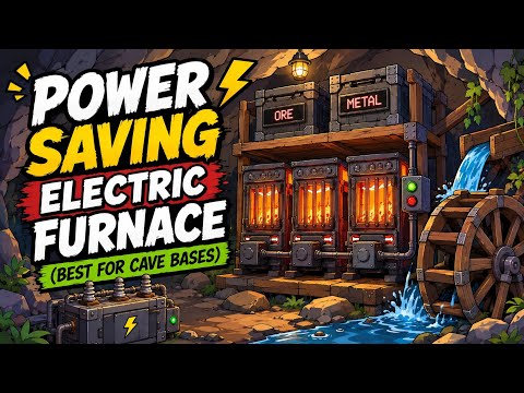 Rust Electricity Guide: Power Saving Electric Furnaces (best for cave bases)