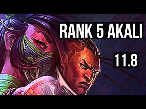 AKALI vs LUCIAN (MID) | Rank 5 Akali, 10/2/7, Dominating, Rank 29 | NA Challenger | v11.8
