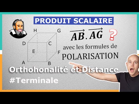 PRODUIT SCALAIRE dans l'Espace avec la POLARISATION - Exercice Corrigé - Terminale