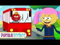Las Ruedas Del Autobús Canciones Infantiles Animadas Pueblo Teehee