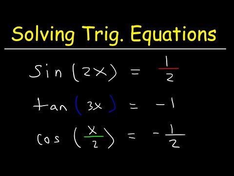 How To Solve Trigonometric Equations With Multiple Angles - Trigonometry Video
