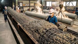 Κατασκευάζουν πασσάλους από σκυρόδεμα που μπήγονται βαθιά στο έδαφος