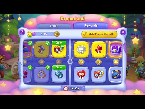 @Fishdom Win Strikes 6496 - 6497, Dreamland Event Level 32 Unlocked