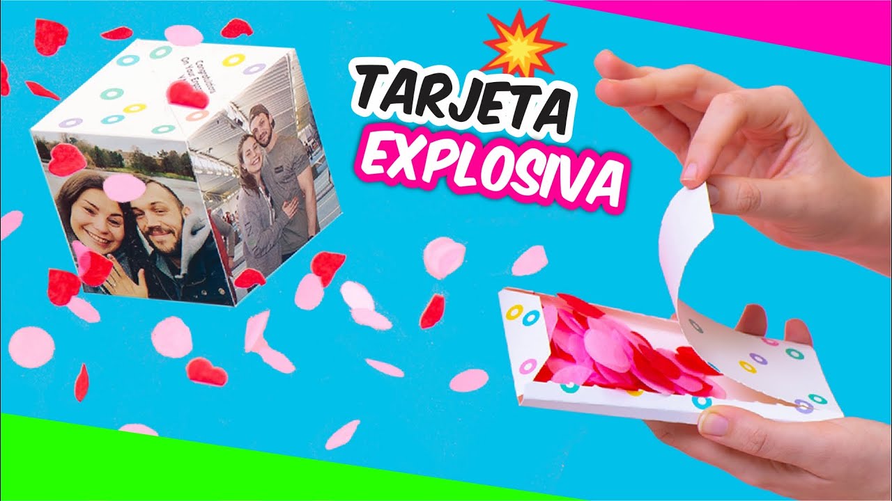 Tarjeta EXPLOSIVA - SALE un CUBO de una tarjeta | BROMA para tu NOVI@ ★ Así o más fácil