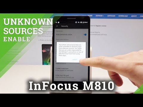 How to Enable Unknown Sources in InFocus M810 - Install Unknown Apps
