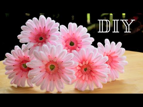 From Fuzzy Wires to Beautiful Blooms 🌸 Pipe Cleaner Gerbera Tutorial
