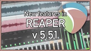Video thumbnail for What's New In REAPER v5.51 - Mobile headphone mixer; ReaTune updated by The REAPER Blog