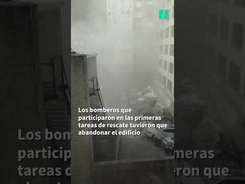 Un muerto y 4 heridos al derrumbarse un aparcamiento de 4 pisos en Nueva York