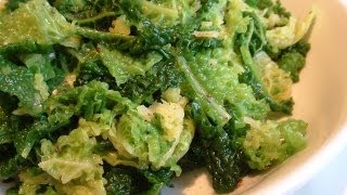 Buttered savoy cabbage
