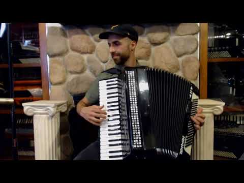 2887 - Black Castiglione Piano Accordion LMMM 41 120 $999