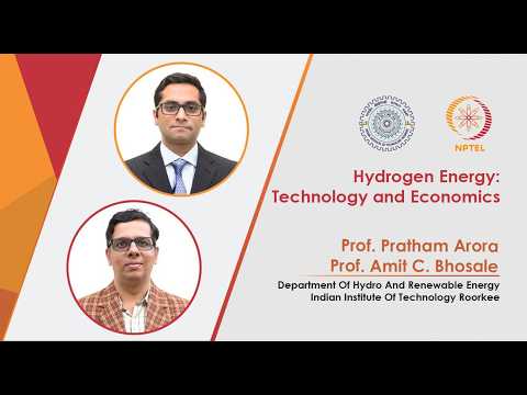 Hydrogen Energy Technology and Economics promo video by Prof Pratham Arora Prof Amit Bhosale