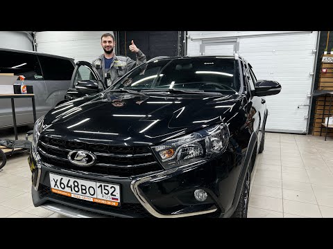 Идеальная аудиосистема в Lada Vesta / Лада Веста . Автозвук за 62000 рублей - сабвуфер + 2 усилителя