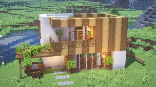 Minecraft: How to Build a Modern House (Tutorial)