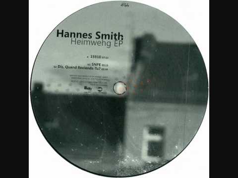 Hannes Smith - 19810 (PCDT017)