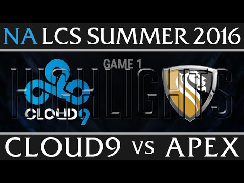 Cloud 9 vs Apex Highlights, Game 1 NA LCS Week 7 Day 2 Summer 2016 - C9 vs APX G1