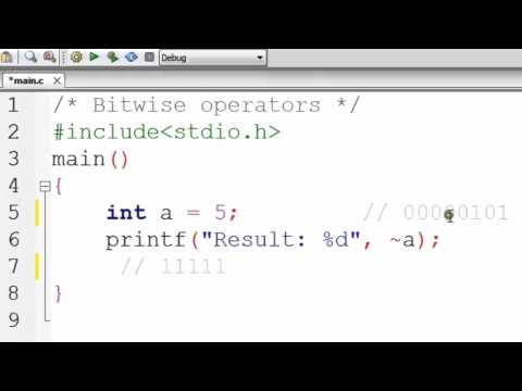 33 Bitwise operator Inversion in C Programming Hindi