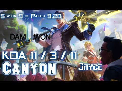 DWG Canyon JAYCE vs LUCIAN Top - Patch 9.20 EUW Ranked