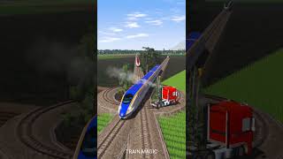 Download lagu 4 Kereta Api Cepat Melintasi Persilangan Truck Berputar #railroad #train #railtrack #railway mp3
