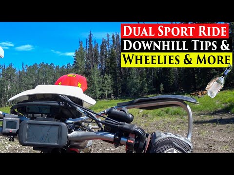 Honda XR650L Vlog Ep 65 | Downhill Riding Tips, Wheelies, Water Filters & More!