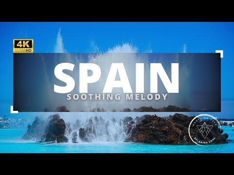 FLYING OVER SPAIN (4K UHD) - Relaxing Music Along With Beautiful Nature Videos (4K Video UHD)