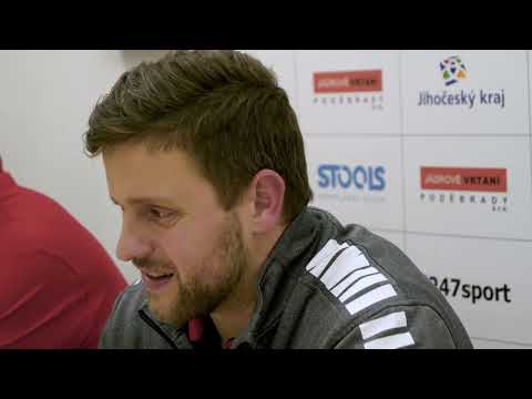 Tiskovka po zápase JVP HBC Strakonice 1921   O2xyworld HBC Jičín 22 2 2023