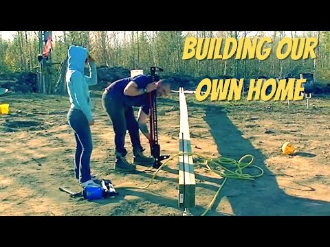 Building Floor Beams on Steel Screw Piles | Off Grid Home Build - Ep.53