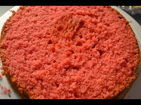 Rezept: Erdbeerkuchen - hält unter Fondant