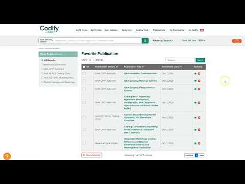 Codify Feature Walkthrough -  Favorite Publications