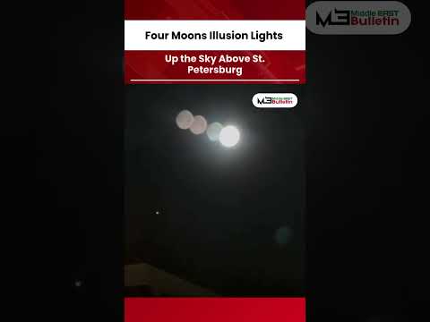 “Four Moons” Shock St. Petersburg as Rare Moon Dogs Illuminate the Night Sky