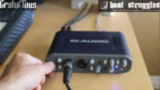 Audio Interface Review - M-Audio Fast Track Pro Video Review (@Beatstruggles)