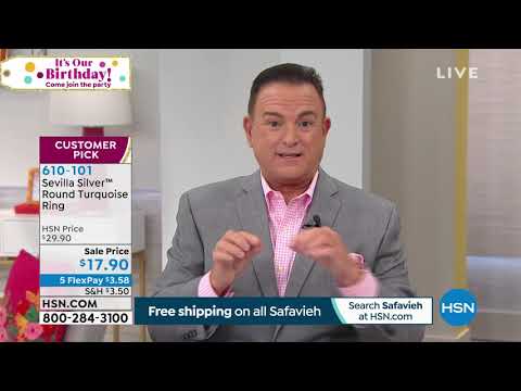 Sevilla Silver Round Turquoise Ring