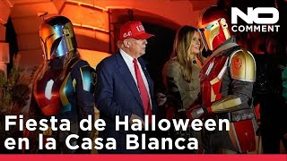 Trump y la primera dama reparten caramelos en la fiesta de Halloween de la Casa Blanca