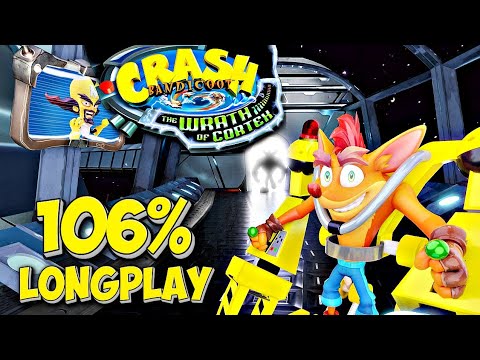 Crash Bandicoot Wrath of Cortex Remastered - Complete 106% Walkthrough (All Gems & Platinum Relics)