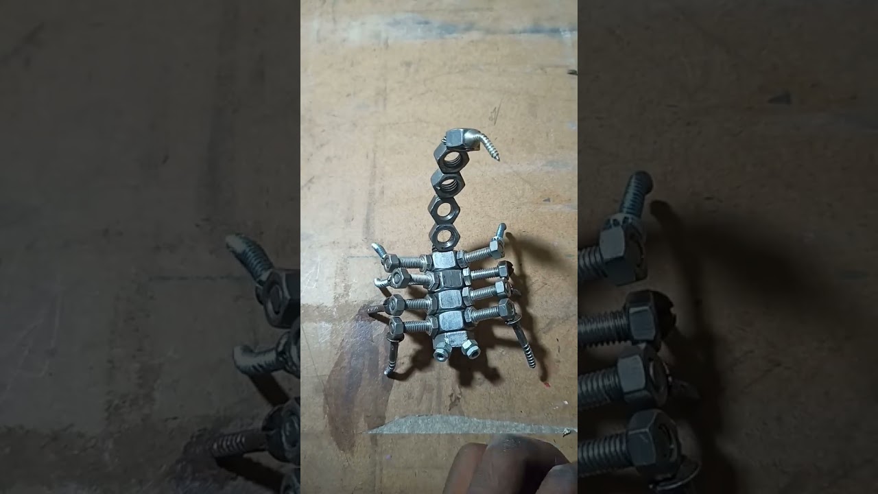 #Make  metal scorpion sculpture#make bolts scorpion sculpture#art sculpture#esey scorpion sculpture#
