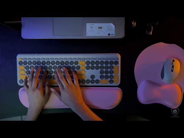 Vídeo relacionado con Gimars Alfombrilla ergonómica para mouse con posavasos, reposamuñecas para teclado de fibra superfina, reposamuñecas de espuma viscoelástica para computadora, laptop, Mac, juegos, oficina y alivio del