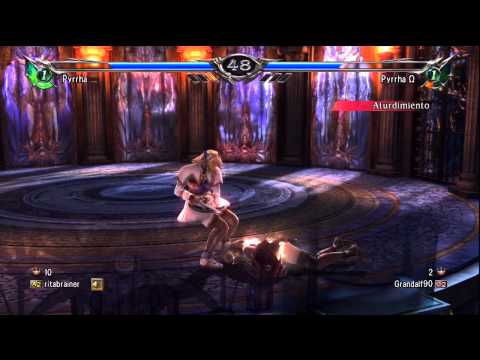 SoulCalibur V - Rank Match - Pyrrha ( ritabrainer )  vs Pyrrha Omega ( Grandalf90's Friend )