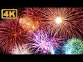 4K Amazing Fireworks Show With Sound 1 Hour Holiday Mood Relaxation Time