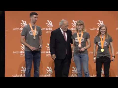 Sandra Schmied gewinnt an den SwissSkills 2018