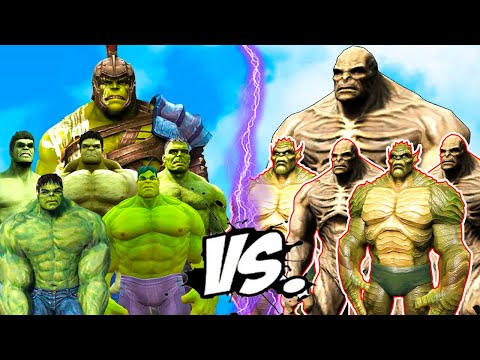 HULK TEAM vs ABOMINATION ARMY – (HUGE ABOMINATION vs INCREDIBLE HULK, HULK STRIKE FORCE, RAGNAROK)