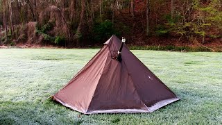 First Night with Hot Tent Stove