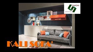  Letto a scomparsa con divano modello KALI SOFA' 90