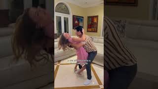 CHAYANNE Y VERONICA BAILANDO BACHATA DETRAS DE CAMARA❤️ 🔥