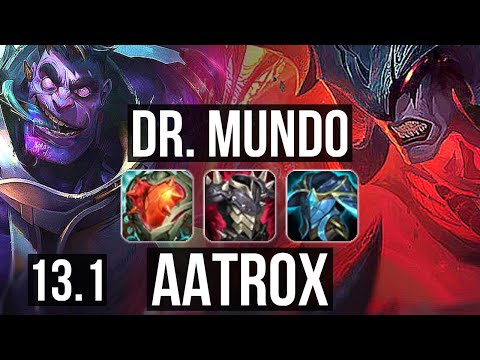 MUNDO vs AATROX (TOP) | 10/2/7, 300+ games | EUW Diamond | 13.1