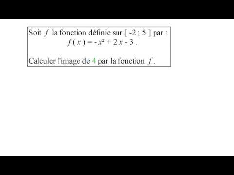 Mathématiques Seconde : calculer l'image d'un nombre par une fonction